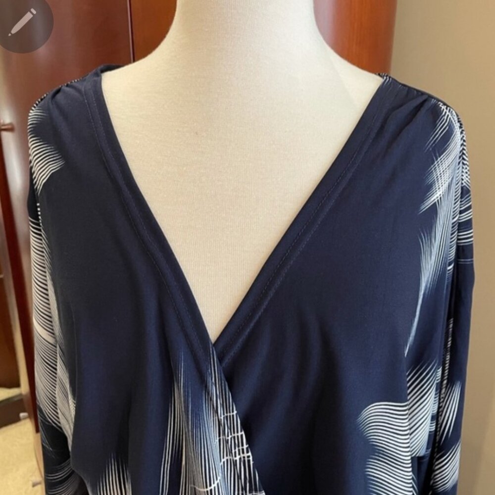Navy blue maxi dress 5x - Picture 4 of 5